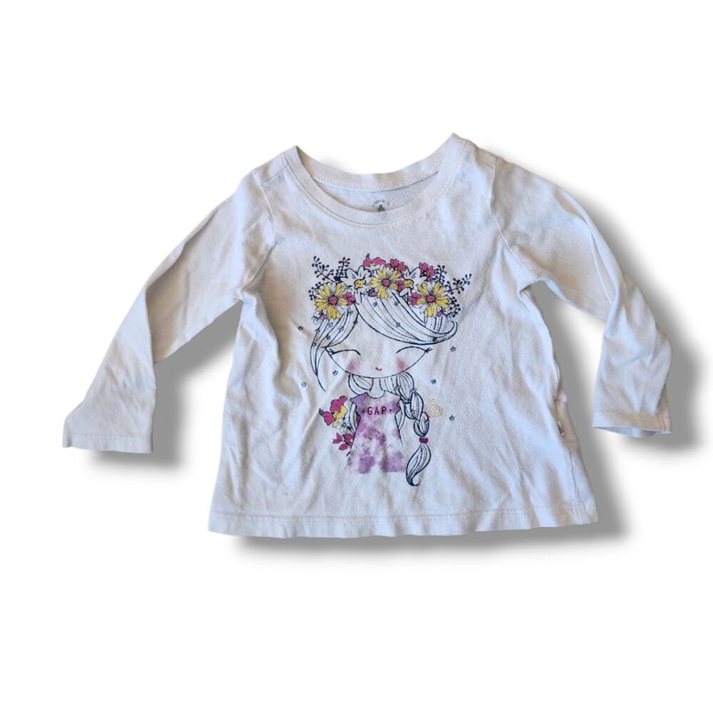 Baby Gap Brannan's Favorites Flower Girl Long Sleeve Tee Shirt